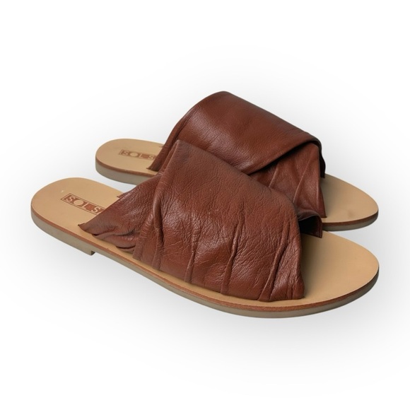 Sol Sana Brown Soft Leather Sandals 37 - Picture 2 of 7